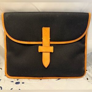 Dooney & Bourke Vintage Black Canvas with Leather Accents iPad Cover